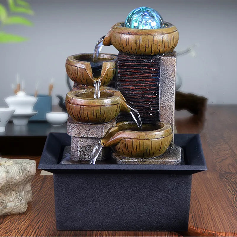 Water Fountain Portable Tabletop Waterfall Kit